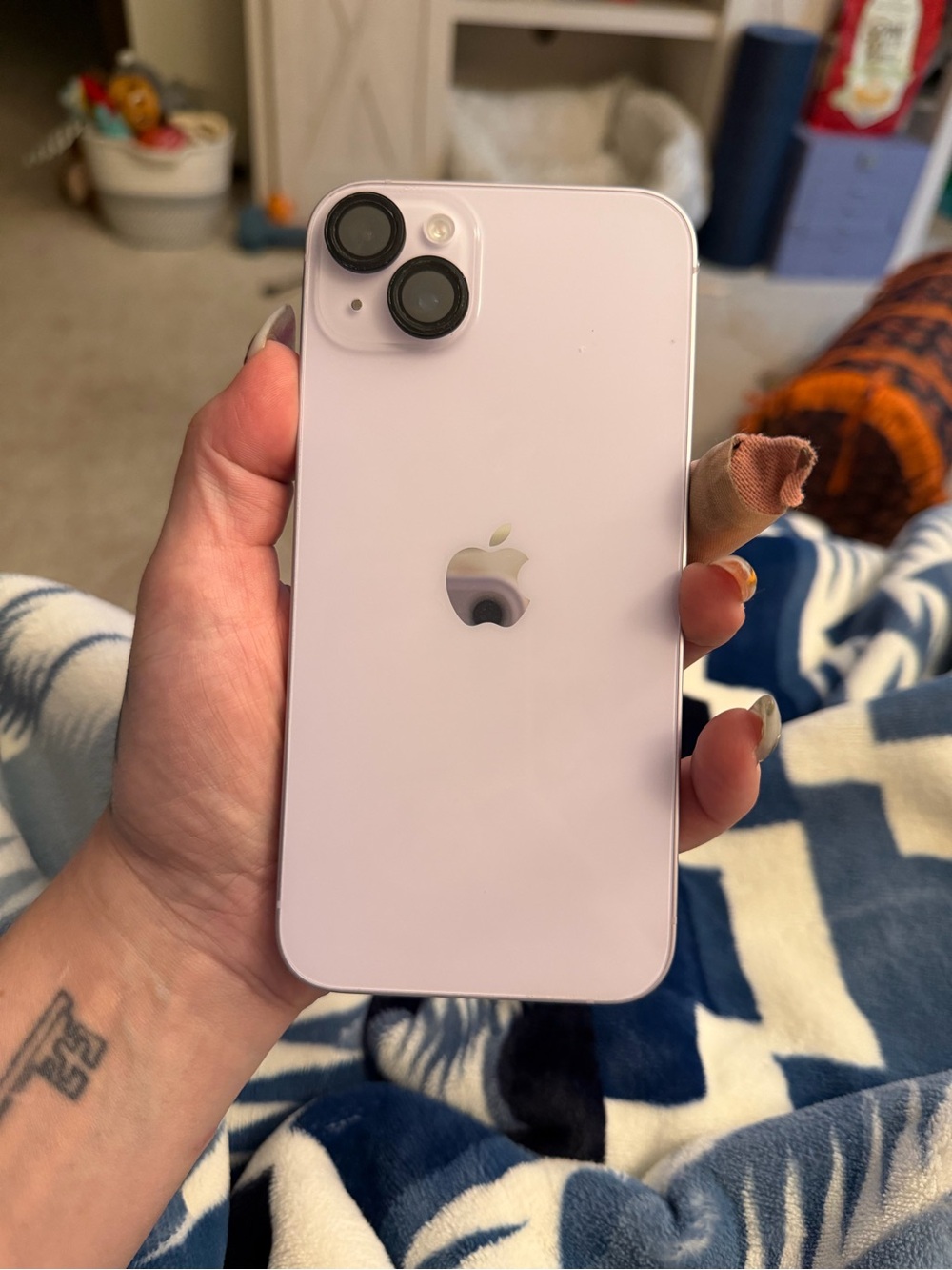 Apple iPhone 14 Plus in purple with Dual Rear Cameras